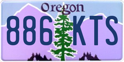 OR license plate 886KTS