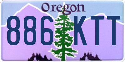 OR license plate 886KTT
