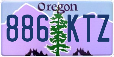 OR license plate 886KTZ
