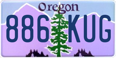 OR license plate 886KUG