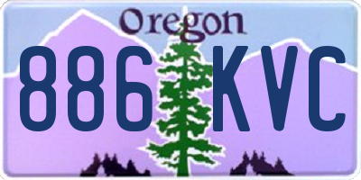OR license plate 886KVC