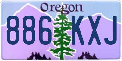 OR license plate 886KXJ