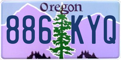 OR license plate 886KYQ