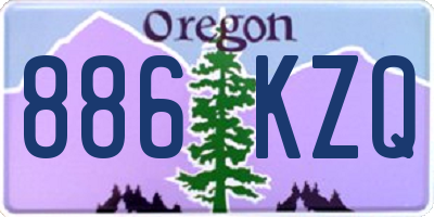 OR license plate 886KZQ