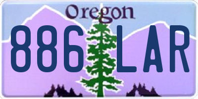 OR license plate 886LAR