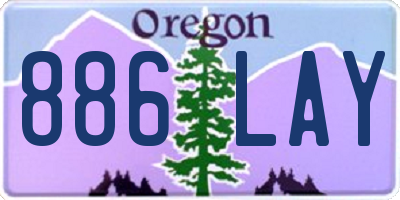 OR license plate 886LAY