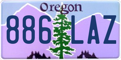 OR license plate 886LAZ