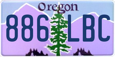 OR license plate 886LBC