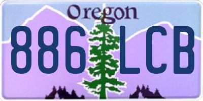 OR license plate 886LCB