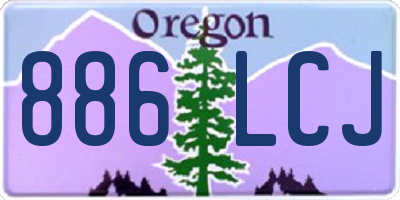 OR license plate 886LCJ