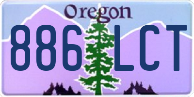 OR license plate 886LCT