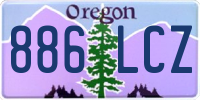 OR license plate 886LCZ