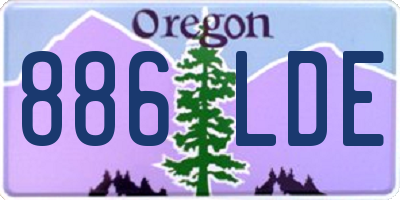 OR license plate 886LDE
