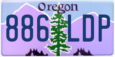 OR license plate 886LDP