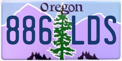 OR license plate 886LDS