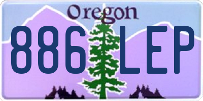 OR license plate 886LEP