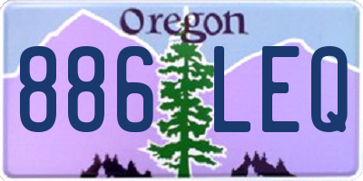 OR license plate 886LEQ