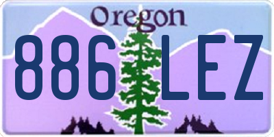 OR license plate 886LEZ