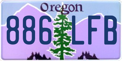 OR license plate 886LFB