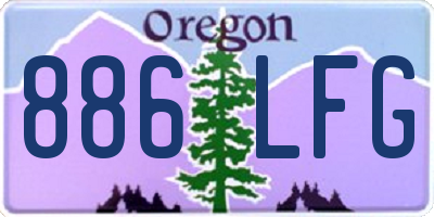 OR license plate 886LFG