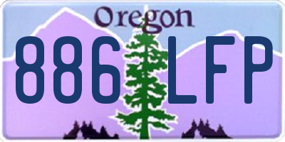 OR license plate 886LFP
