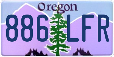 OR license plate 886LFR
