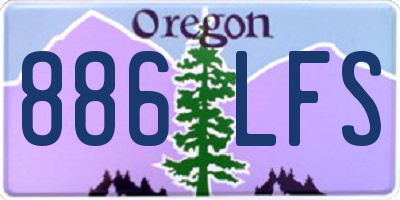OR license plate 886LFS