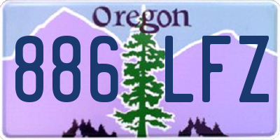 OR license plate 886LFZ