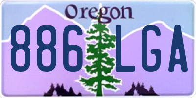 OR license plate 886LGA