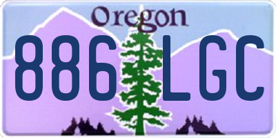 OR license plate 886LGC