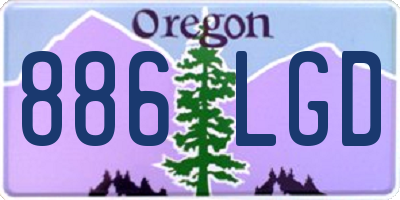 OR license plate 886LGD
