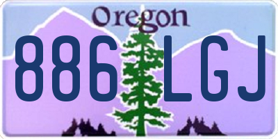 OR license plate 886LGJ
