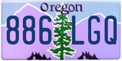 OR license plate 886LGQ