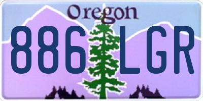 OR license plate 886LGR