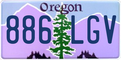 OR license plate 886LGV