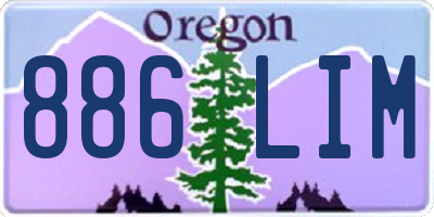 OR license plate 886LIM