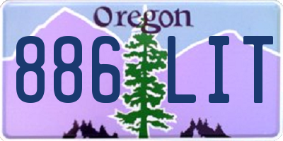 OR license plate 886LIT
