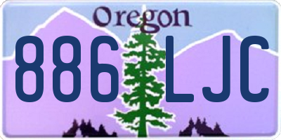 OR license plate 886LJC