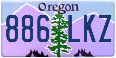 OR license plate 886LKZ