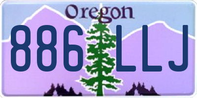OR license plate 886LLJ