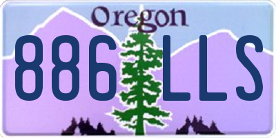 OR license plate 886LLS