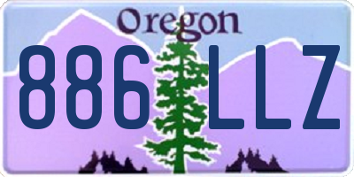 OR license plate 886LLZ