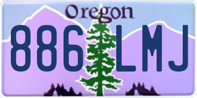 OR license plate 886LMJ
