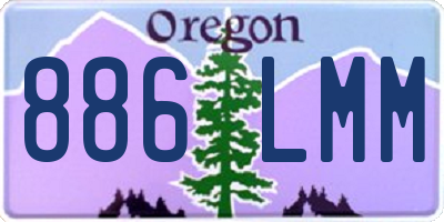 OR license plate 886LMM