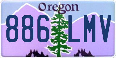 OR license plate 886LMV