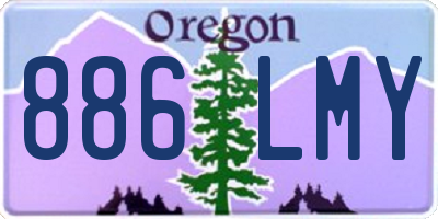 OR license plate 886LMY