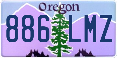 OR license plate 886LMZ
