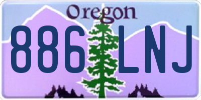 OR license plate 886LNJ
