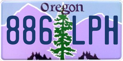 OR license plate 886LPH