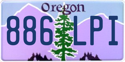 OR license plate 886LPI